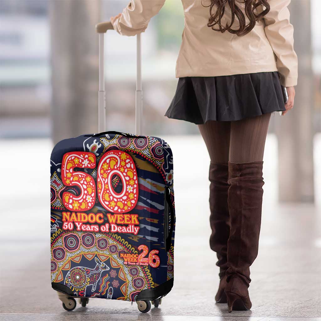 Adelaide Crows NAIDOC Week 2026 Luggage Cover Australian Aboriginal Dot Art Dreamtime Pattern Style