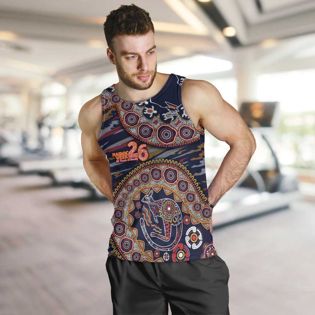 Adelaide Crows NAIDOC Week 2026 Men Tank Top Australian Aboriginal Dot Art Dreamtime Pattern Style