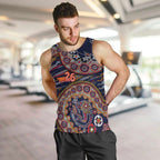 Adelaide Crows NAIDOC Week 2026 Men Tank Top Australian Aboriginal Dot Art Dreamtime Pattern Style