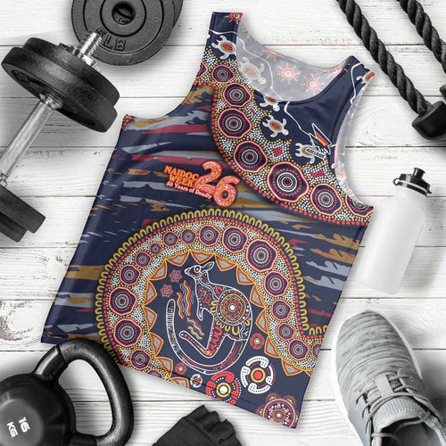 Adelaide Crows NAIDOC Week 2026 Men Tank Top Australian Aboriginal Dot Art Dreamtime Pattern Style