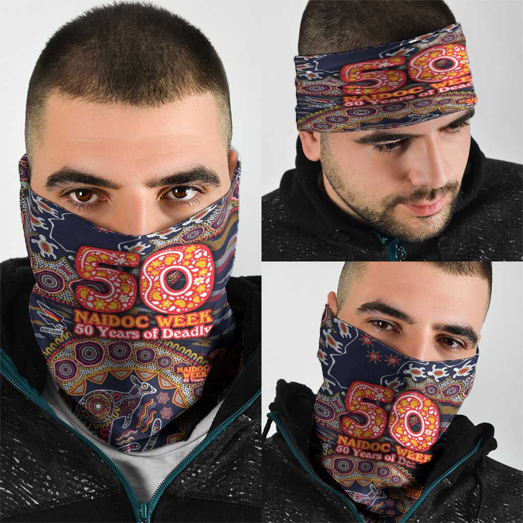 Adelaide Crows NAIDOC Week 2026 Neck Gaiter Australian Aboriginal Dot Art Dreamtime Pattern Style
