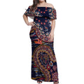 Adelaide Crows NAIDOC Week 2026 Off Shoulder Maxi Dress Australian Aboriginal Dot Art Dreamtime Pattern Style