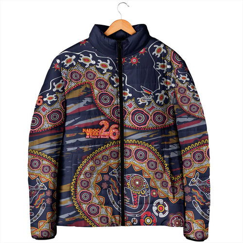 Adelaide Crows NAIDOC Week 2026 Padded Jacket Australian Aboriginal Dot Art Dreamtime Pattern Style