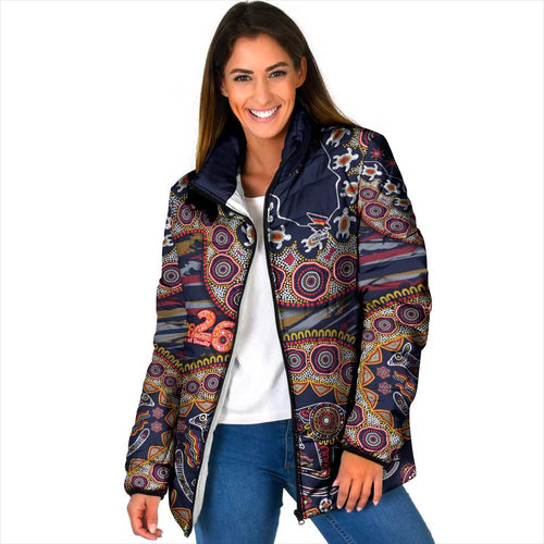 Adelaide Crows NAIDOC Week 2026 Padded Jacket Australian Aboriginal Dot Art Dreamtime Pattern Style