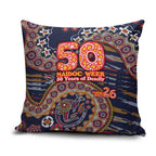 Adelaide Crows NAIDOC Week 2026 Pillow Cover Australian Aboriginal Dot Art Dreamtime Pattern Style
