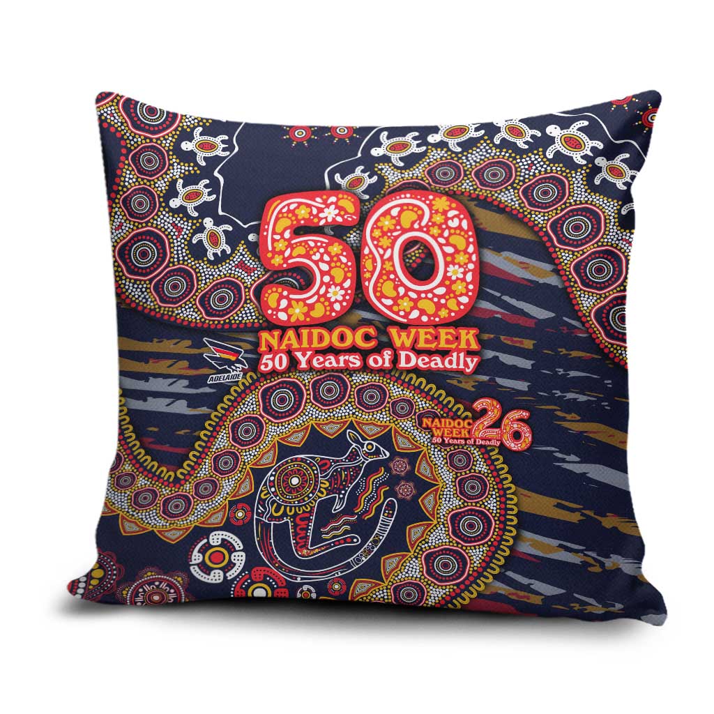 Adelaide Crows NAIDOC Week 2026 Pillow Cover Australian Aboriginal Dot Art Dreamtime Pattern Style