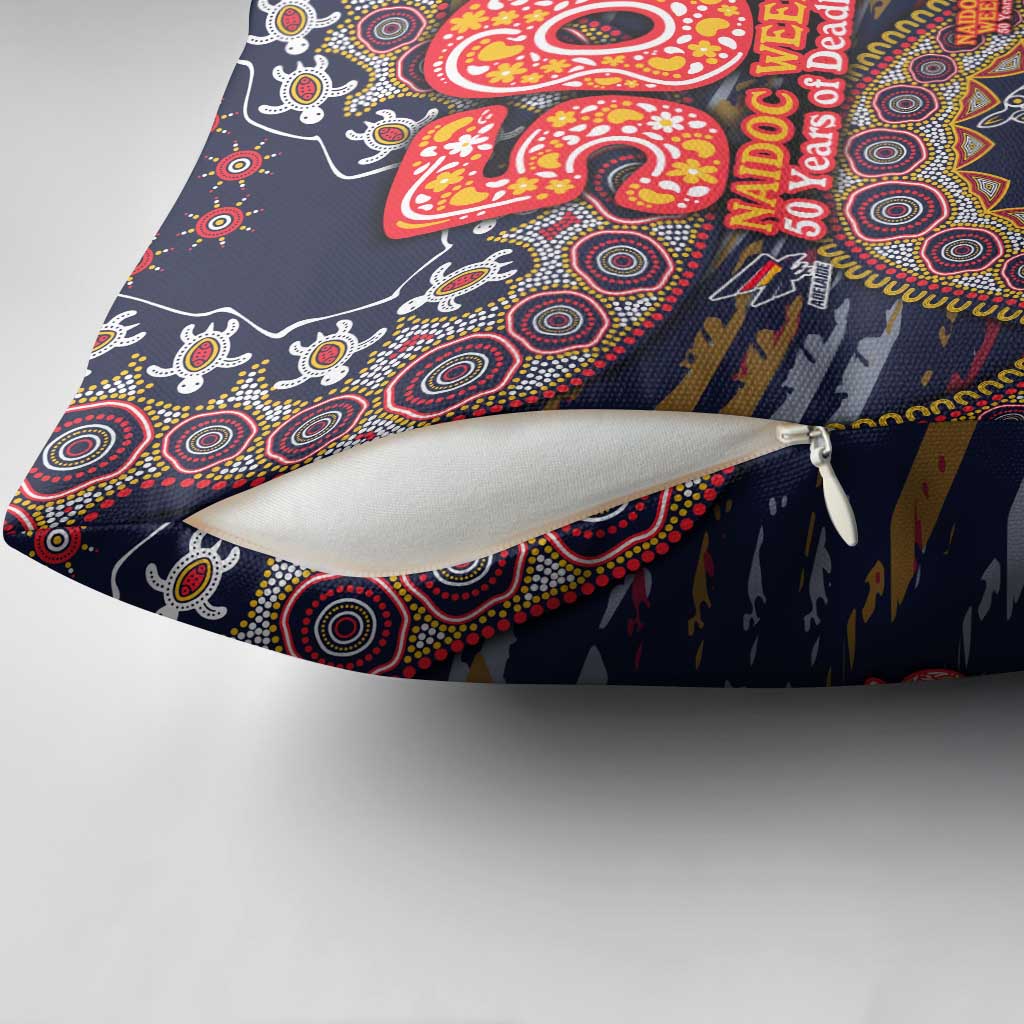 Adelaide Crows NAIDOC Week 2026 Pillow Cover Australian Aboriginal Dot Art Dreamtime Pattern Style