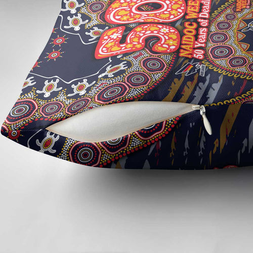 Adelaide Crows NAIDOC Week 2026 Pillow Cover Australian Aboriginal Dot Art Dreamtime Pattern Style