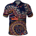 Adelaide Crows NAIDOC Week 2026 Polo Shirt Australian Aboriginal Dot Art Dreamtime Pattern Style