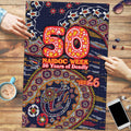Adelaide Crows NAIDOC Week 2026 Puzzle Australian Aboriginal Dot Art Dreamtime Pattern Style
