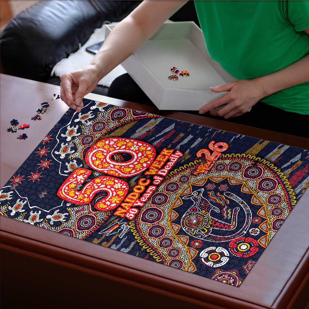 Adelaide Crows NAIDOC Week 2026 Puzzle Australian Aboriginal Dot Art Dreamtime Pattern Style