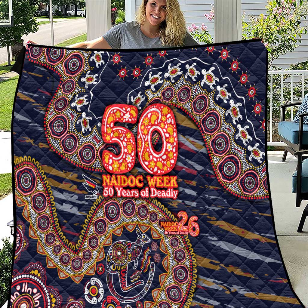 Adelaide Crows NAIDOC Week 2026 Quilt Australian Aboriginal Dot Art Dreamtime Pattern Style
