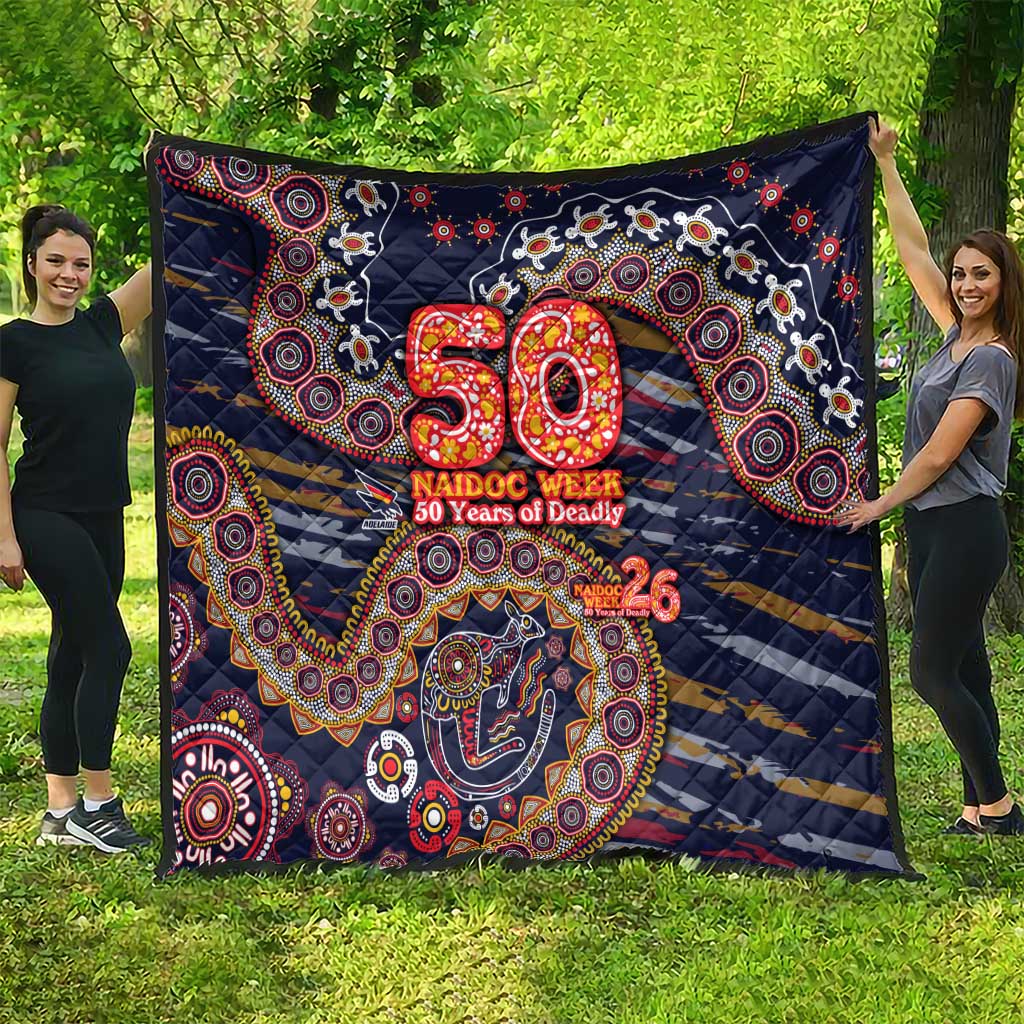 Adelaide Crows NAIDOC Week 2026 Quilt Australian Aboriginal Dot Art Dreamtime Pattern Style