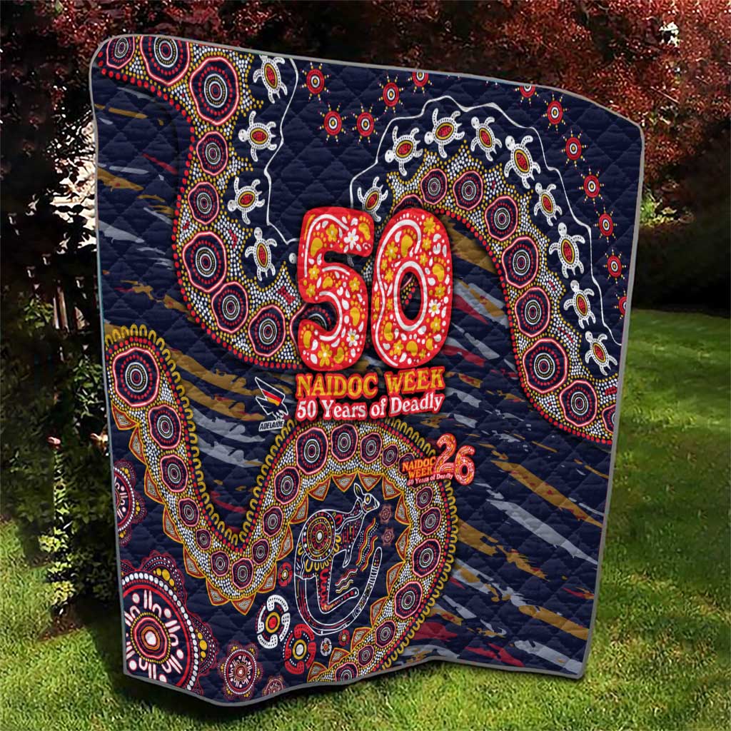 Adelaide Crows NAIDOC Week 2026 Quilt Australian Aboriginal Dot Art Dreamtime Pattern Style