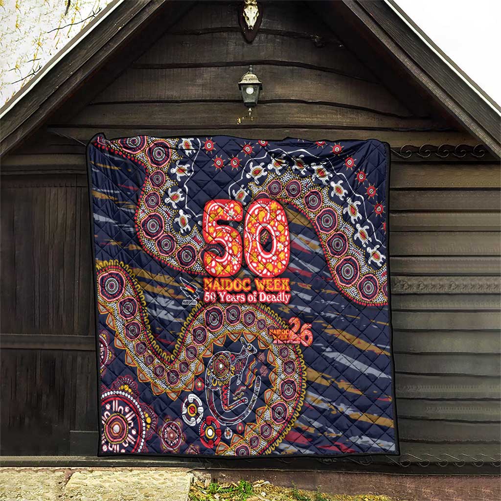 Adelaide Crows NAIDOC Week 2026 Quilt Australian Aboriginal Dot Art Dreamtime Pattern Style