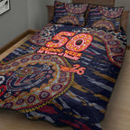 Adelaide Crows NAIDOC Week 2026 Quilt Bed Set Australian Aboriginal Dot Art Dreamtime Pattern Style