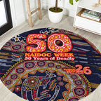 Adelaide Crows NAIDOC Week 2026 Round Carpet Australian Aboriginal Dot Art Dreamtime Pattern Style