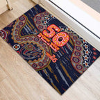 Adelaide Crows NAIDOC Week 2026 Rubber Doormat Australian Aboriginal Dot Art Dreamtime Pattern Style