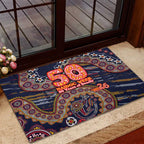 Adelaide Crows NAIDOC Week 2026 Rubber Doormat Australian Aboriginal Dot Art Dreamtime Pattern Style