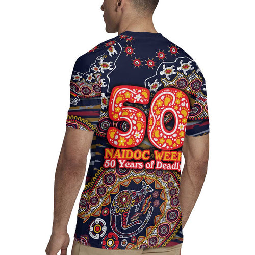 Adelaide Crows NAIDOC Week 2026 Rugby Jersey Australian Aboriginal Dot Art Dreamtime Pattern Style