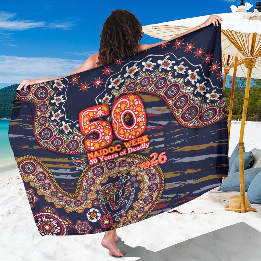 Adelaide Crows NAIDOC Week 2026 Sarong Australian Aboriginal Dot Art Dreamtime Pattern Style