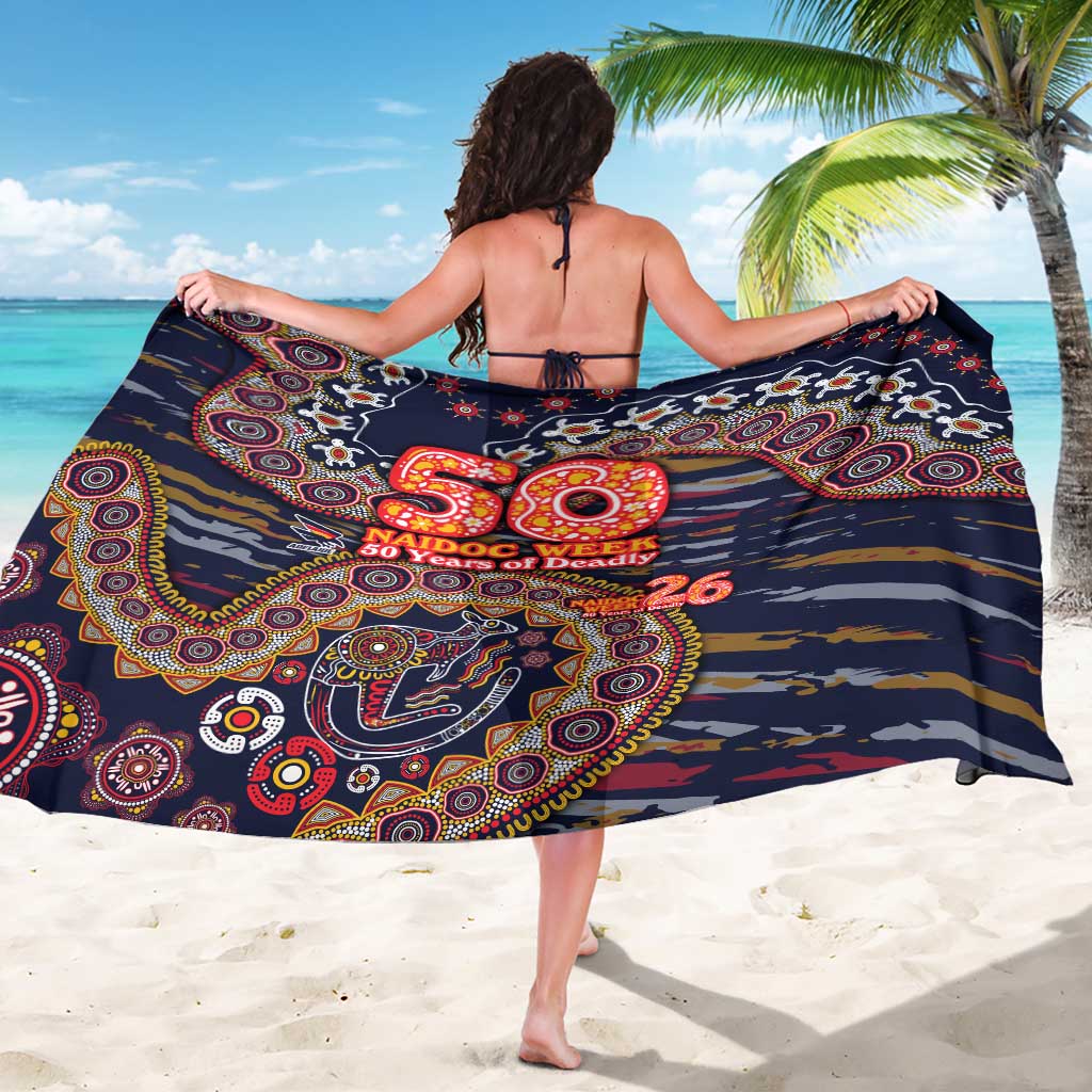 Adelaide Crows NAIDOC Week 2026 Sarong Australian Aboriginal Dot Art Dreamtime Pattern Style
