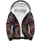 Adelaide Crows NAIDOC Week 2026 Sherpa Hoodie Australian Aboriginal Dot Art Dreamtime Pattern Style