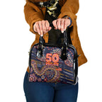 Adelaide Crows NAIDOC Week 2026 Shoulder Handbag Australian Aboriginal Dot Art Dreamtime Pattern Style