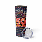 Adelaide Crows NAIDOC Week 2026 Skinny Tumbler Australian Aboriginal Dot Art Dreamtime Pattern Style