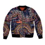 Adelaide Crows NAIDOC Week 2026 Sleeve Zip Bomber Jacket Australian Aboriginal Dot Art Dreamtime Pattern Style