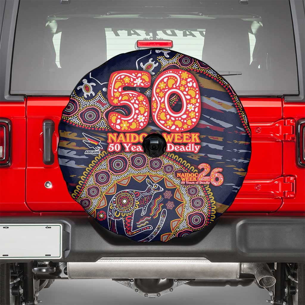Adelaide Crows NAIDOC Week 2026 Spare Tire Cover Australian Aboriginal Dot Art Dreamtime Pattern Style