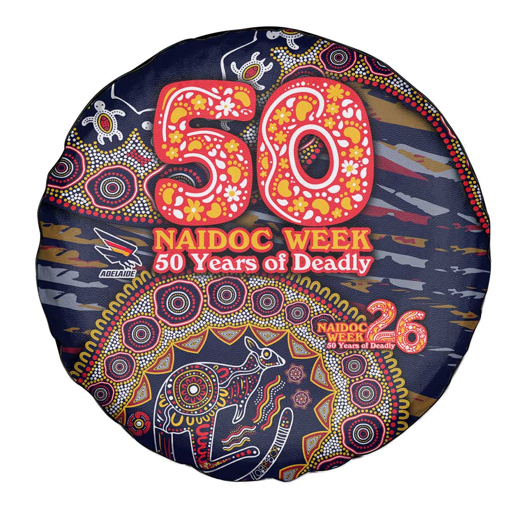 Adelaide Crows NAIDOC Week 2026 Spare Tire Cover Australian Aboriginal Dot Art Dreamtime Pattern Style