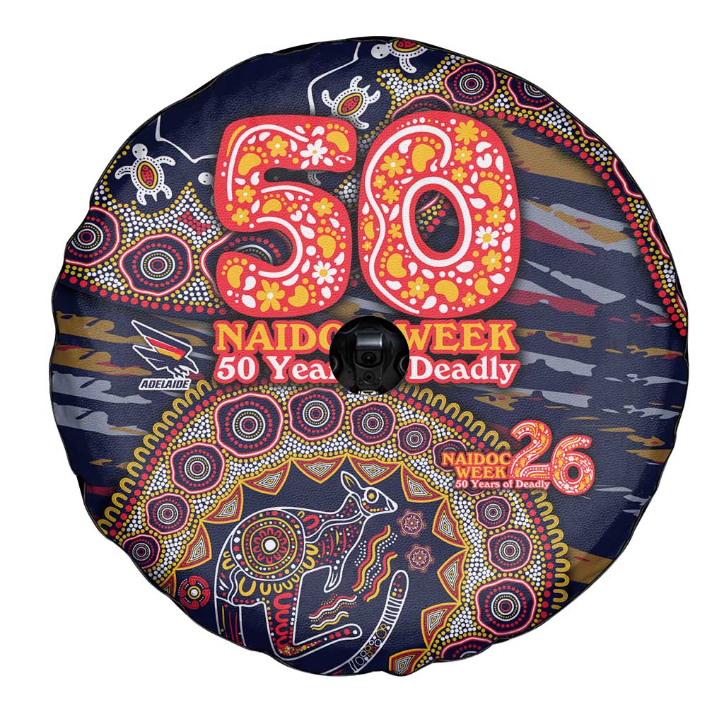 Adelaide Crows NAIDOC Week 2026 Spare Tire Cover Australian Aboriginal Dot Art Dreamtime Pattern Style