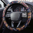 Adelaide Crows NAIDOC Week 2026 Steering Wheel Cover Australian Aboriginal Dot Art Dreamtime Pattern Style