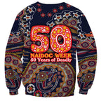 Adelaide Crows NAIDOC Week 2026 Sweatshirt Australian Aboriginal Dot Art Dreamtime Pattern Style