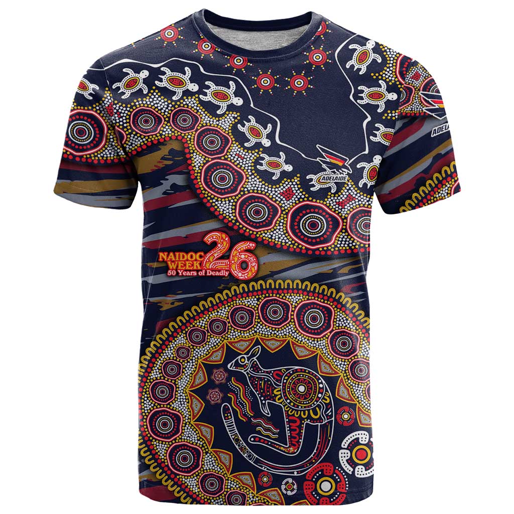 Adelaide Crows NAIDOC Week 2026 T Shirt Australian Aboriginal Dot Art Dreamtime Pattern Style