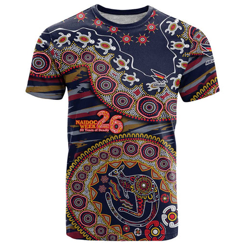 Adelaide Crows NAIDOC Week 2026 T Shirt Australian Aboriginal Dot Art Dreamtime Pattern Style