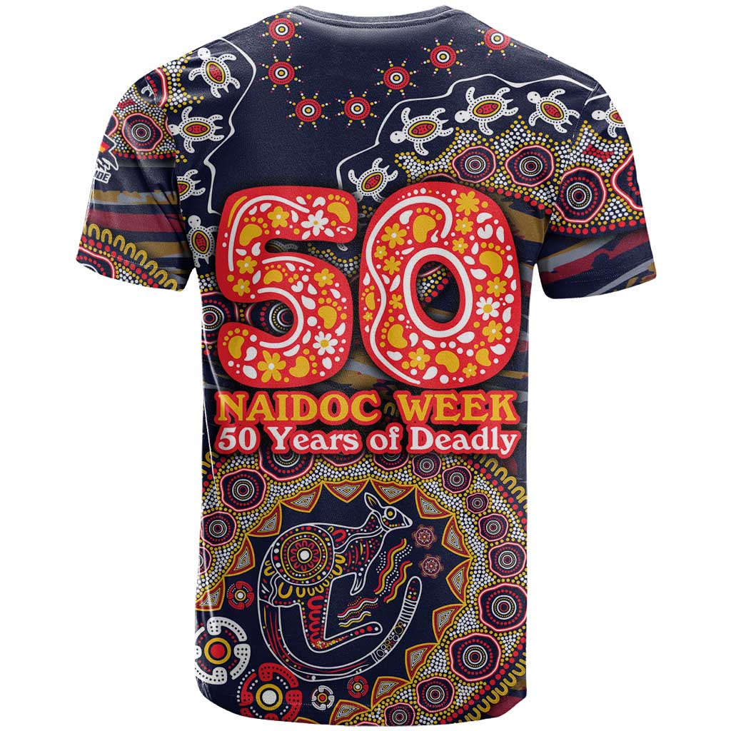 Adelaide Crows NAIDOC Week 2026 T Shirt Australian Aboriginal Dot Art Dreamtime Pattern Style