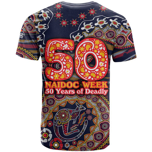Adelaide Crows NAIDOC Week 2026 T Shirt Australian Aboriginal Dot Art Dreamtime Pattern Style