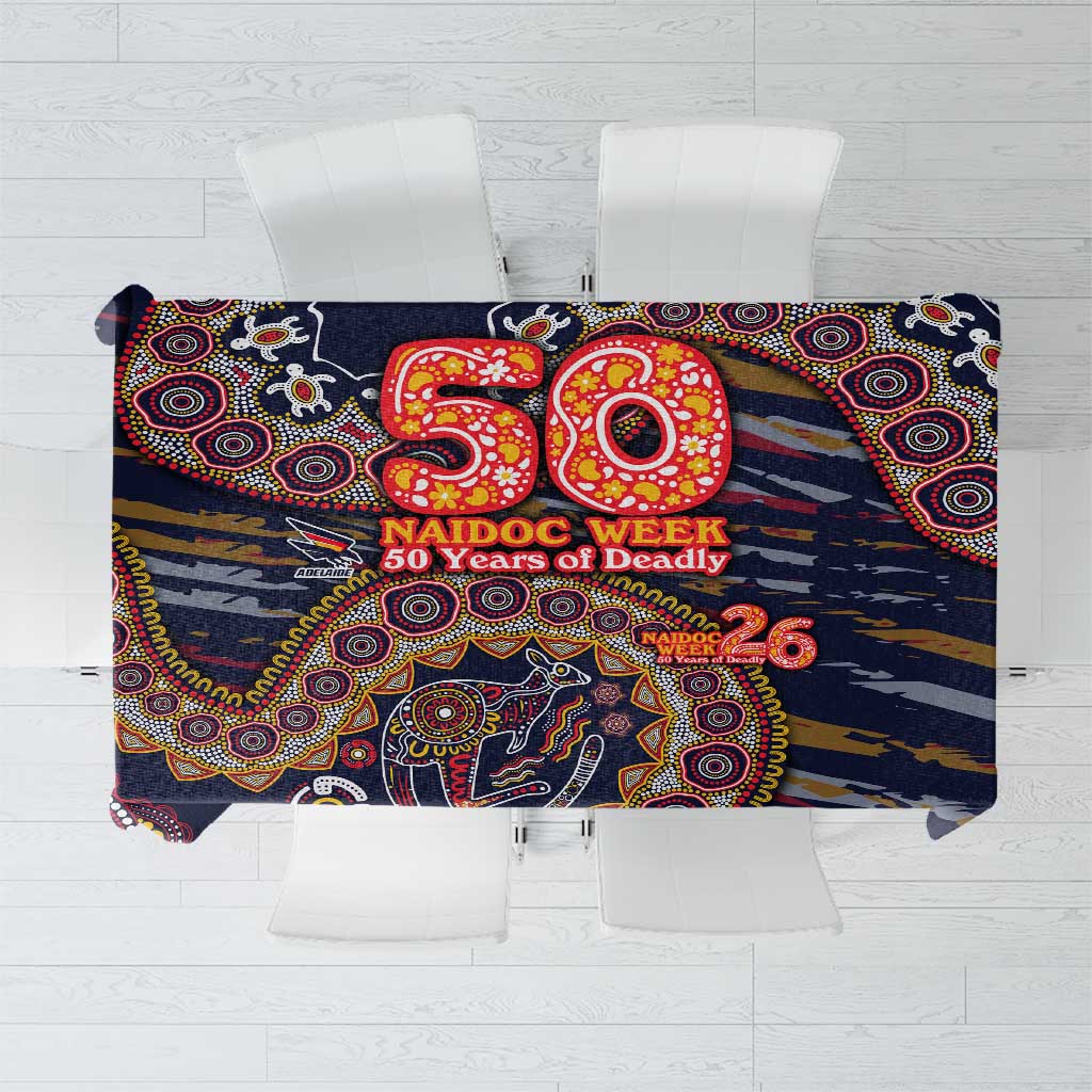 Adelaide Crows NAIDOC Week 2026 Tablecloth Australian Aboriginal Dot Art Dreamtime Pattern Style