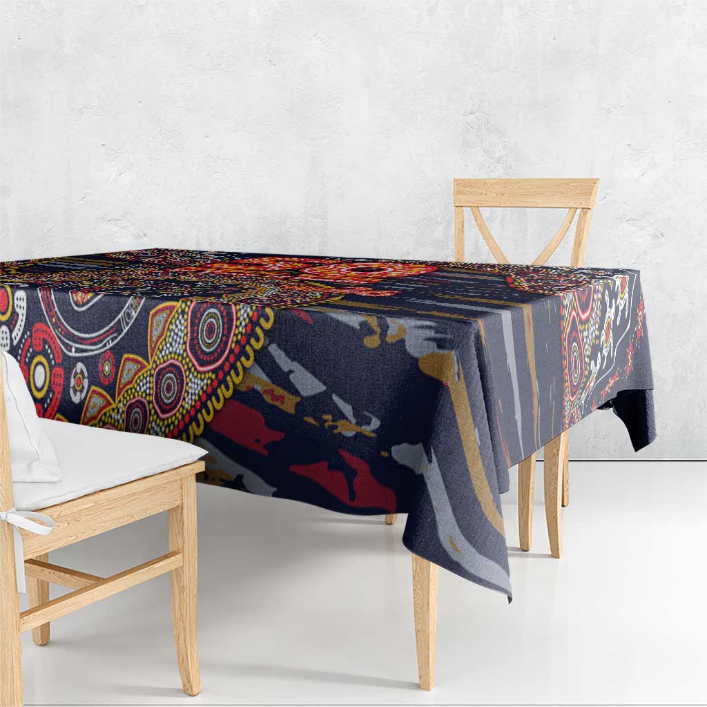 Adelaide Crows NAIDOC Week 2026 Tablecloth Australian Aboriginal Dot Art Dreamtime Pattern Style