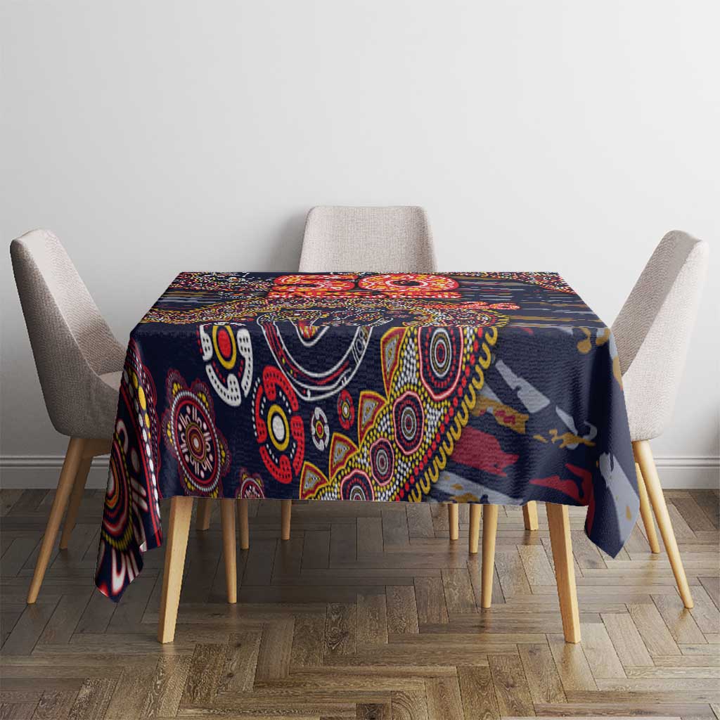 Adelaide Crows NAIDOC Week 2026 Tablecloth Australian Aboriginal Dot Art Dreamtime Pattern Style