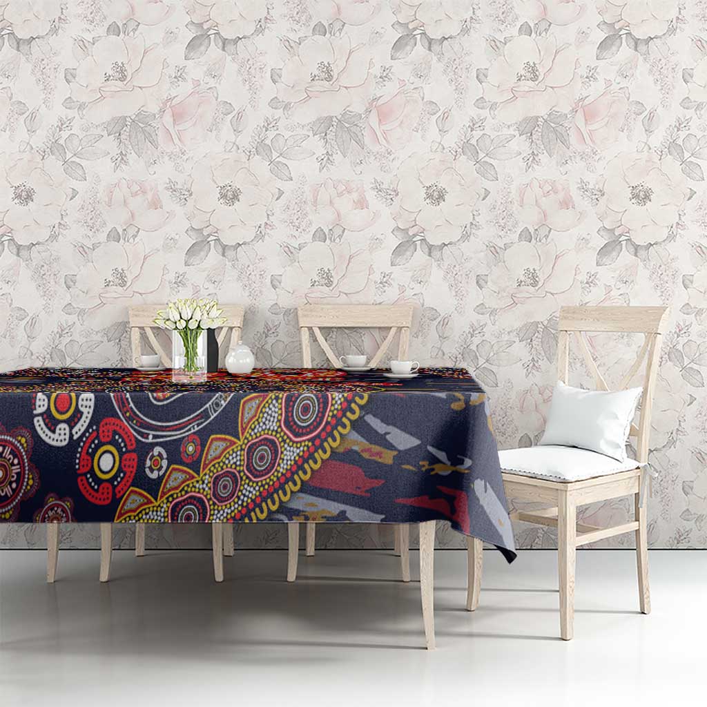 Adelaide Crows NAIDOC Week 2026 Tablecloth Australian Aboriginal Dot Art Dreamtime Pattern Style