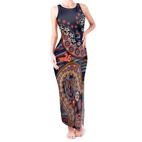 Adelaide Crows NAIDOC Week 2026 Tank Maxi Dress Australian Aboriginal Dot Art Dreamtime Pattern Style