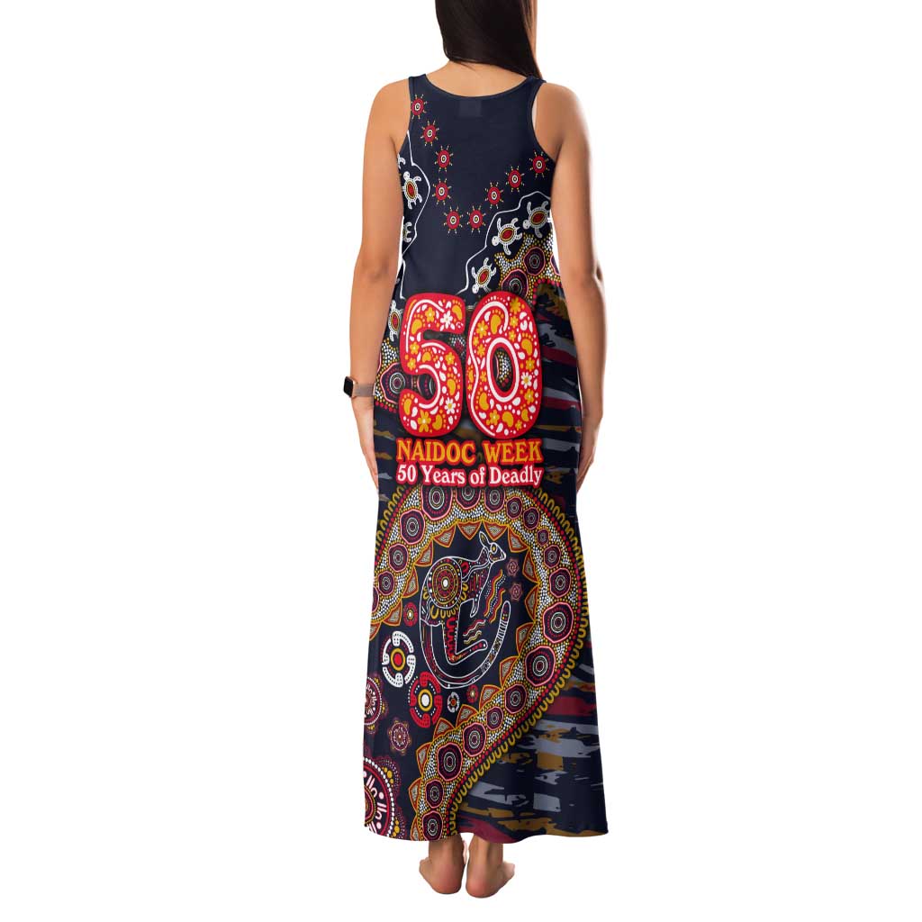 Adelaide Crows NAIDOC Week 2026 Tank Maxi Dress Australian Aboriginal Dot Art Dreamtime Pattern Style