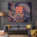 Adelaide Crows NAIDOC Week 2026 Tapestry Australian Aboriginal Dot Art Dreamtime Pattern Style