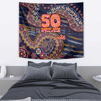 Adelaide Crows NAIDOC Week 2026 Tapestry Australian Aboriginal Dot Art Dreamtime Pattern Style