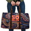 Adelaide Crows NAIDOC Week 2026 Travel Bag Australian Aboriginal Dot Art Dreamtime Pattern Style