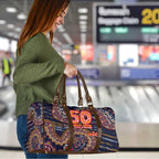 Adelaide Crows NAIDOC Week 2026 Travel Bag Australian Aboriginal Dot Art Dreamtime Pattern Style
