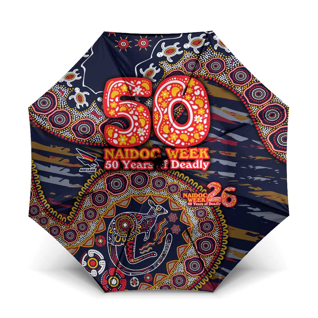Adelaide Crows NAIDOC Week 2026 Umbrella Australian Aboriginal Dot Art Dreamtime Pattern Style